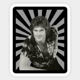 Retro Hasselhoff Sticker